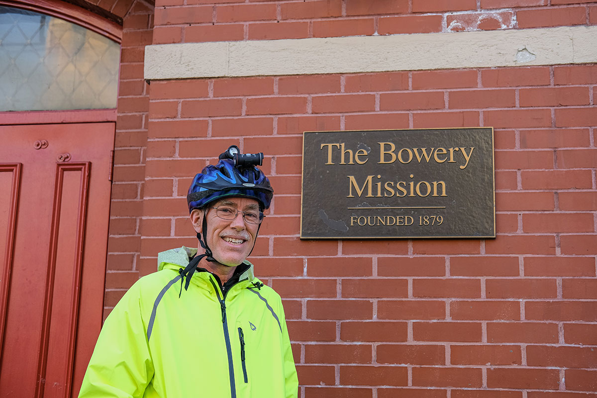 Chuck at The Bowery Mission