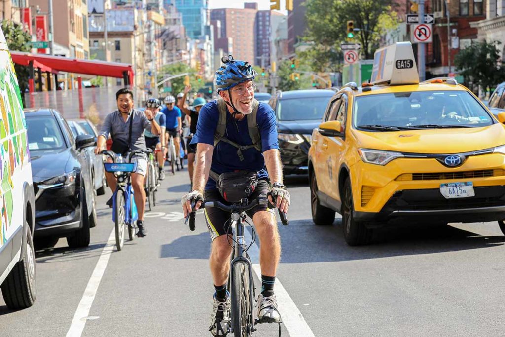 Chuck approaching The Bowery Mission