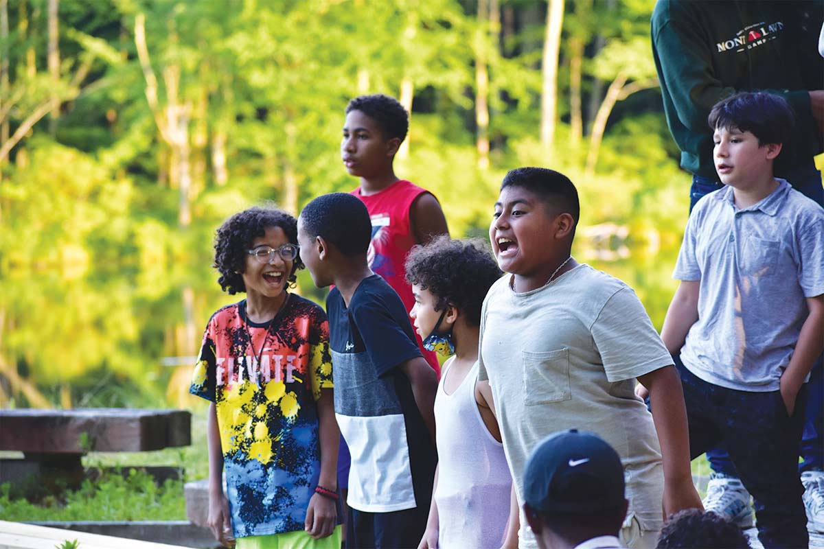 Campers at Mont Lawn Camp