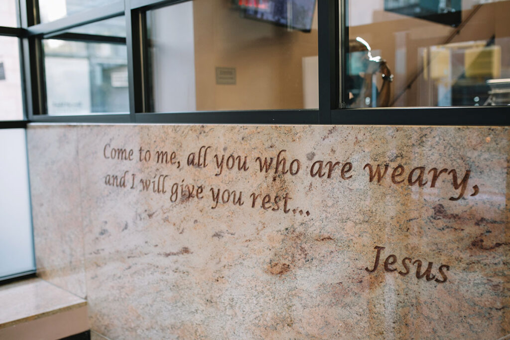 "Come to me, all you who are weary, and I will give you rest..." -Jesus