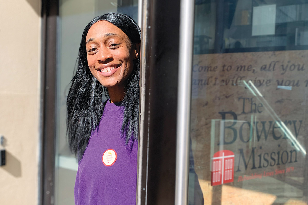 Alisha, volunteer at The Bowery Mission