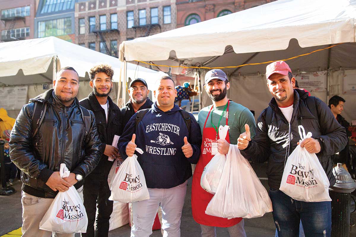 Thanksgiving guests with care kits