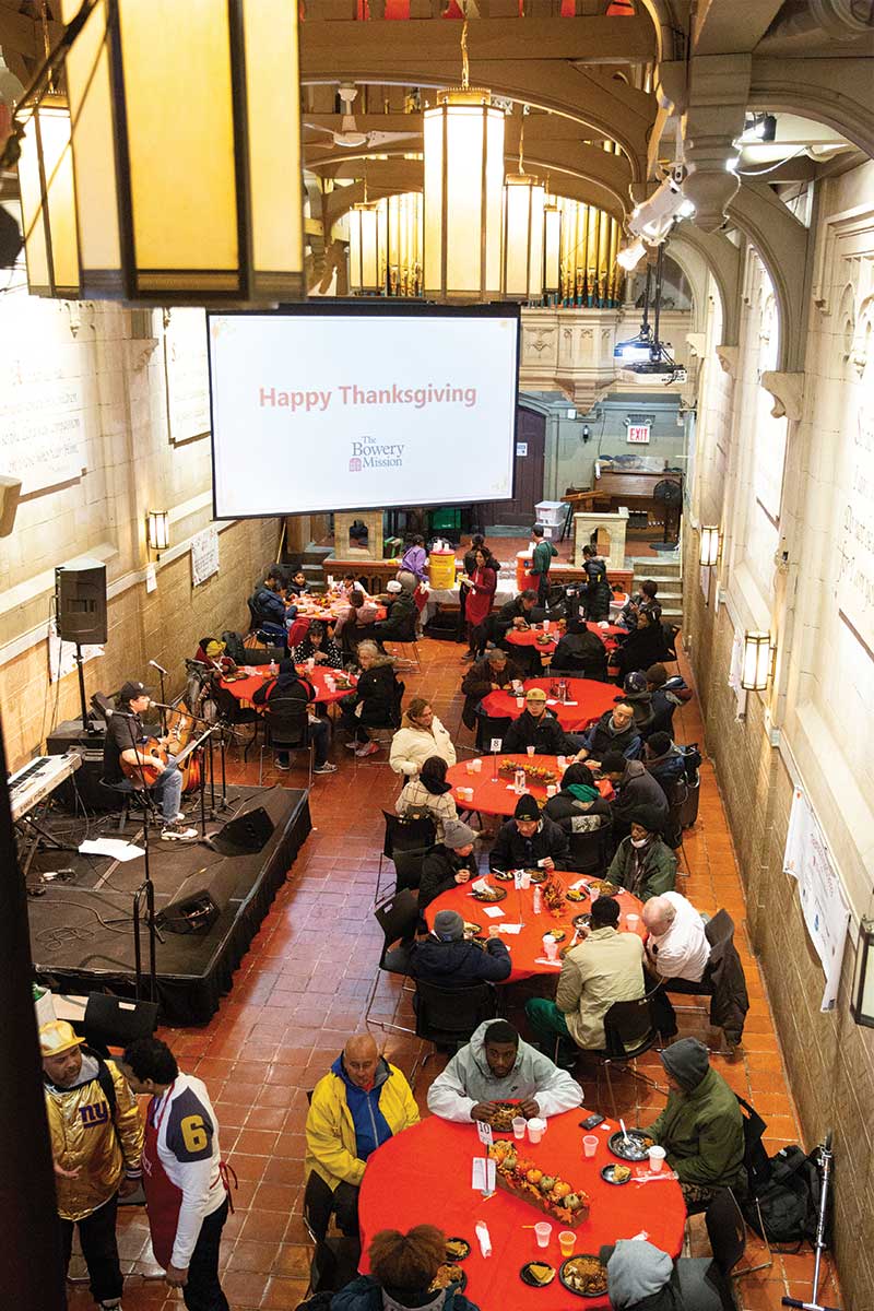 Thanksgiving at The Bowery Mission