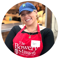 Carli, volunteer of The Bowery Mission