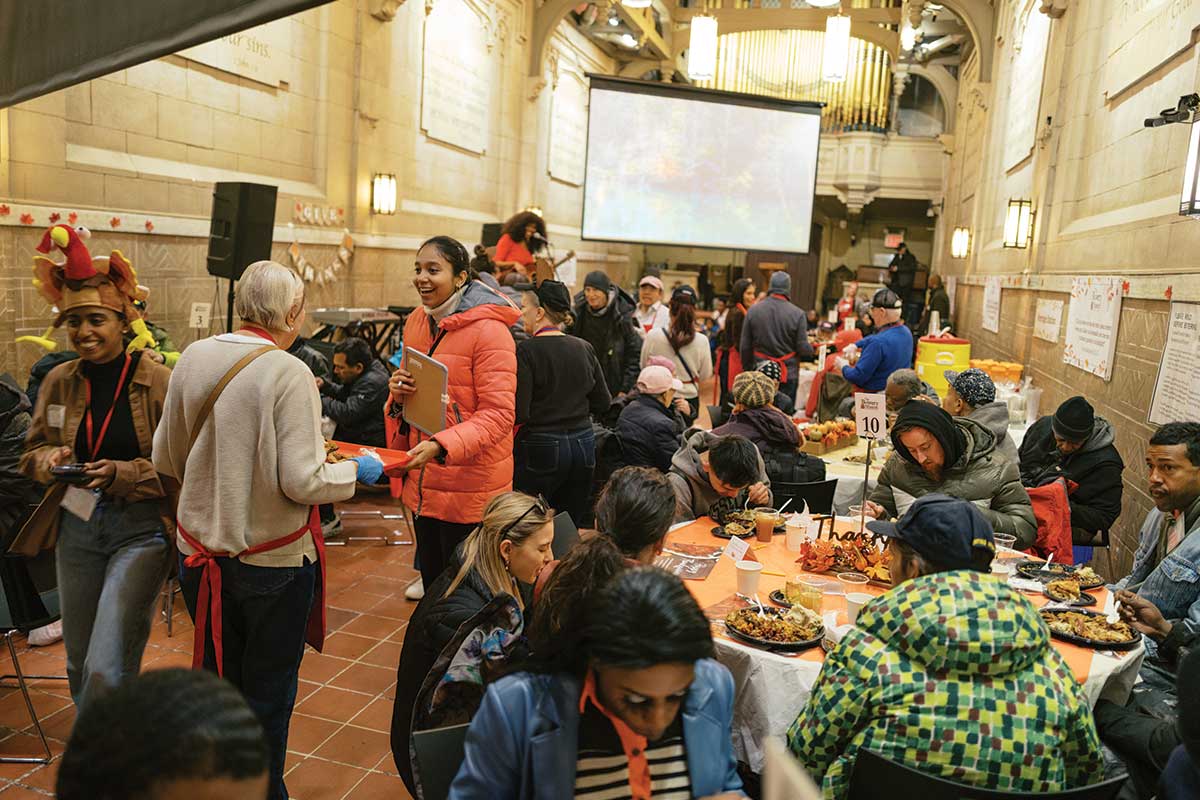 Thanksgiving celebration at The Bowery Mission